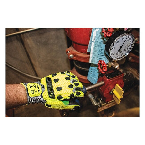 Knit Gloves, Cut Level A2 ,Dipped ,Polyurethane ,Smooth ,M