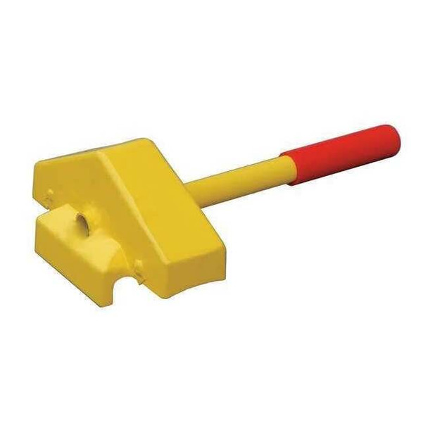 Manufacturer Varies Rail Car Wheel Chock,Steel,Yellow 22XW91