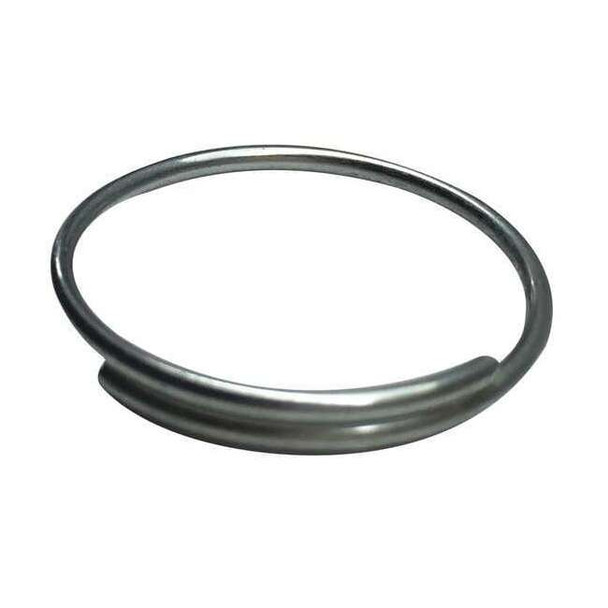 Split Key Ring, Gray, Steel, Split Ring, Zinc Plated 1000 PK
