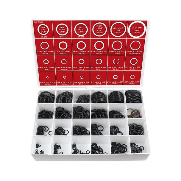 Manufacturer Varies O-Ring Asst,Buna N And Viton,610 PC WWG-DISP- OR810