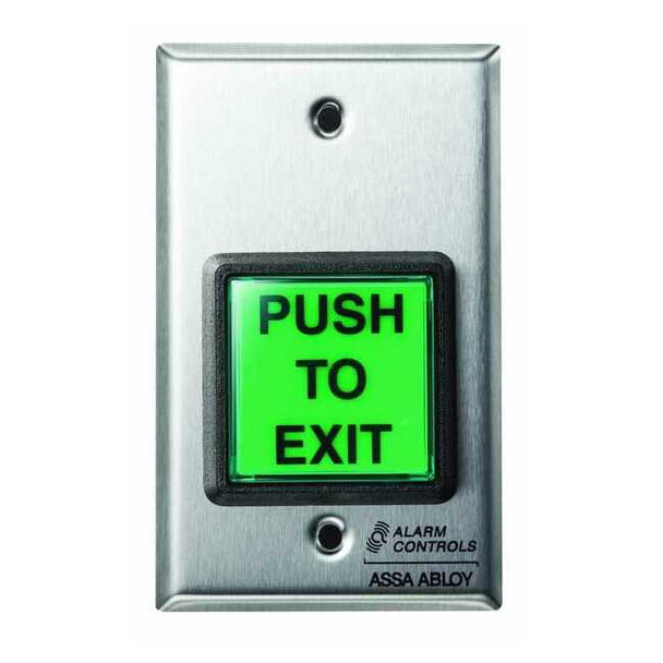Alarm Controls Push Button,5 in. H,w/Green Luminaire TS-2-2