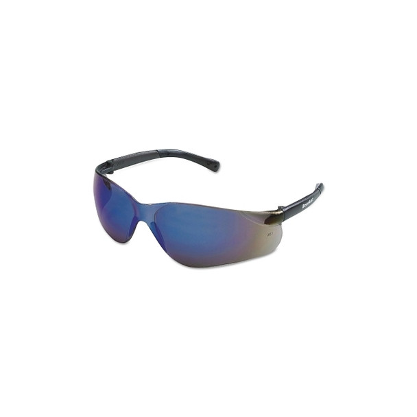 BearKat® BK1 Series Safety Glasses, Blue Mirror Lens, Duramass® Scratch-Resistant, Gray Frame