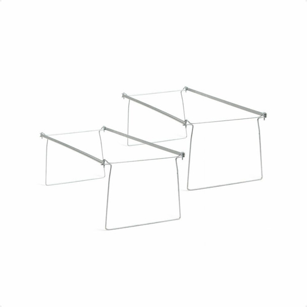 Smead Hanging Folder Frames - Letter - 23" to 27" Long - Steel - Gray - 2 / Pack