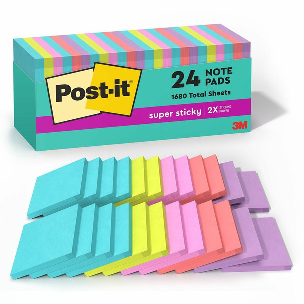 Post-it&reg; Super Sticky Adhesive Note 65424SSMIACP