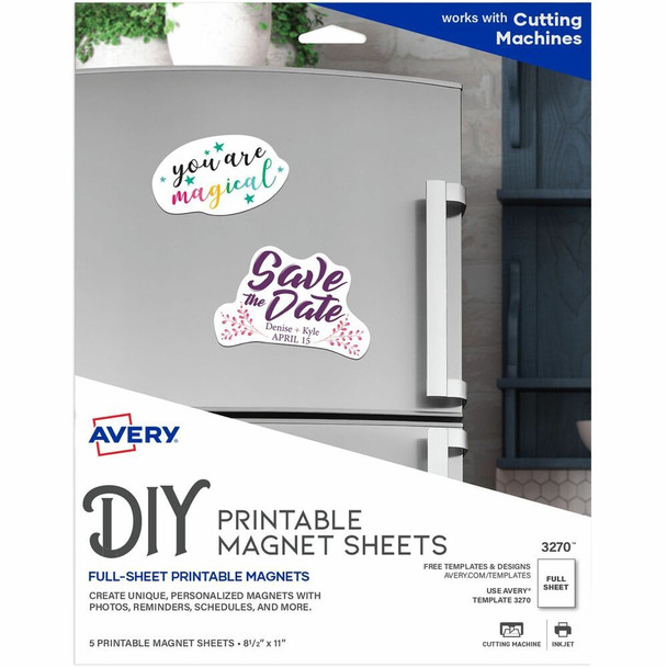 Avery&reg;  Printable Magnetic Sheet 3270