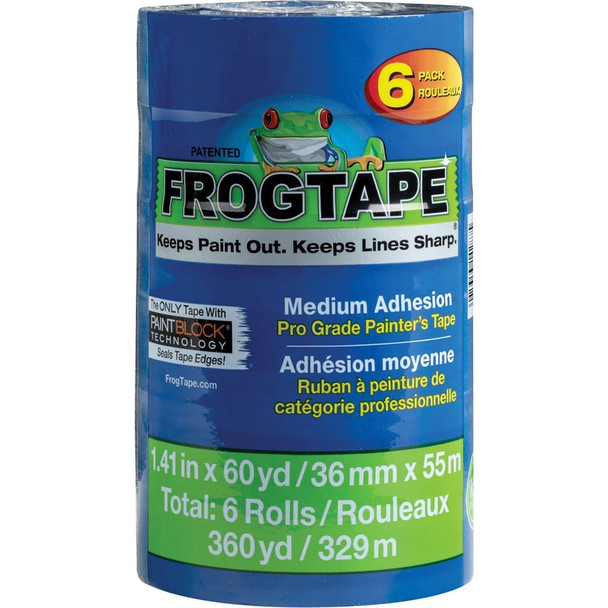 Duck Painter's Tape - 20 yd Length x 1.40" Width - Blue - 1 Pack