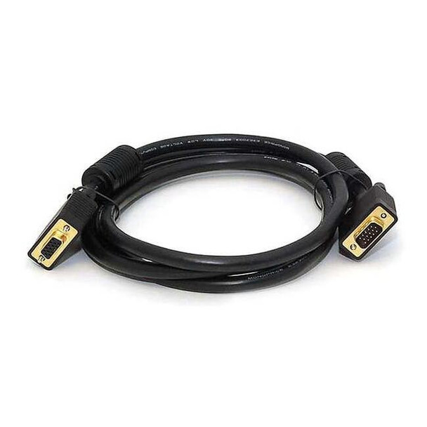 Monoprice ComputerVideoCableExtension,Black,6ft L 86