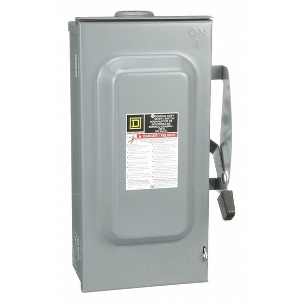 Square D Nonfusible, Safety Switch, General Duty, 240 V, 3PST DU323RB