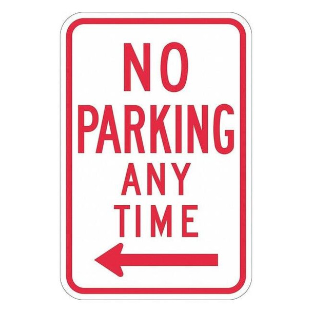 Lyle No Parking Any Time Sign,18" x 12, T1-1170-DG_12x18 T1-1170-DG_12x18