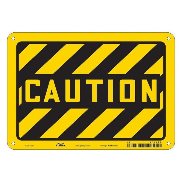 Be Careful, , 10 in W x 7 in H, Vertical Rectangle, Polyethylene, 478X25
