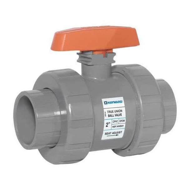 Ball Valve, True Union, 1-1/4" CPVC/EPDM, Full Port, S/T