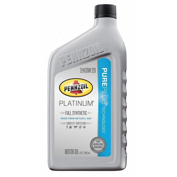 Pennzoil Engine Oil, 0W-20, Synthetic, 1 Qt. 550036541