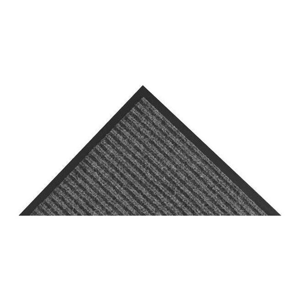 Entrance Mat, Polypropylene, 3/8 in Thick, Charcoal, 3 ft W x 6 ft L