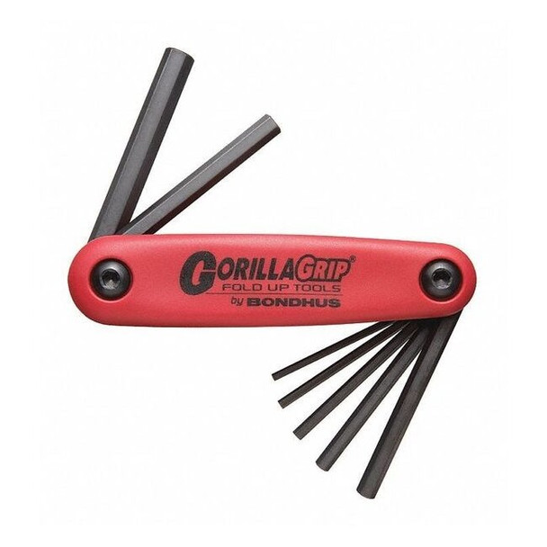 Bondhus 7 Piece Metric Fold-Up Hex Key Set, 12587 12587