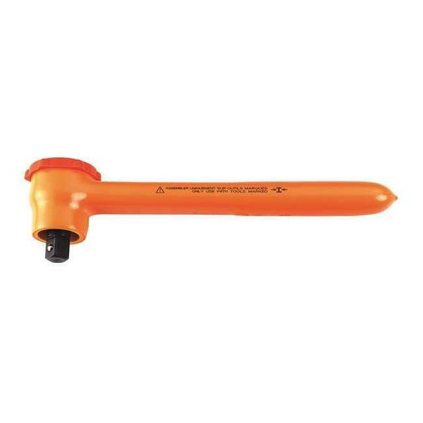 Facom 3/8" Drive Round Hand Ratchet, Insulated FT-J.151AVSE