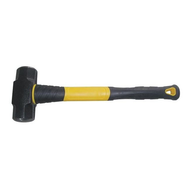 Westward 4 lb Sledge Hammer, 14 In L Fiberglass Handle, Steel Head 6DWL4