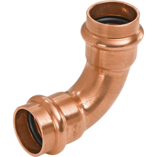 NIBCO 1 In. 90 Deg. Press Copper Elbow (1/4 Bend) (10-Pack) 9055751PCCP