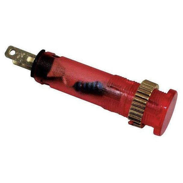 Dayton Flush Indicator Light,8mm,12V,Red 22NY72