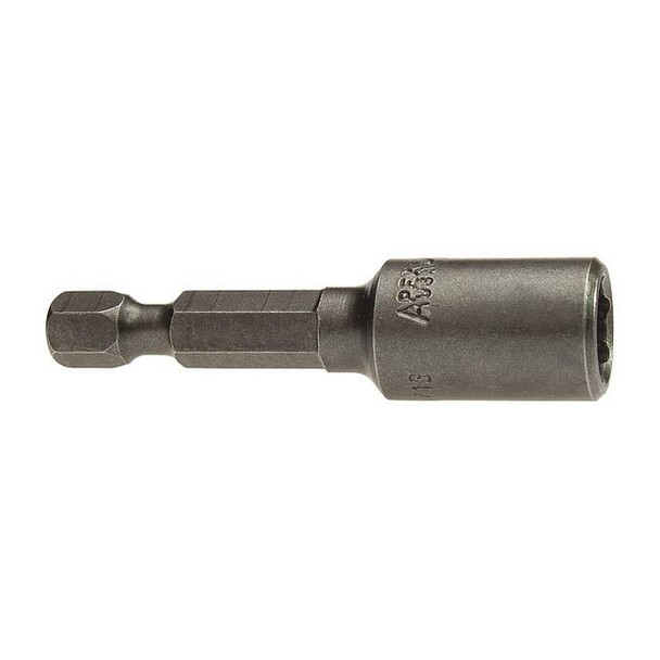 Apex Tool Group Nutsetter,1/4" Hex,2" L,Steel,Unfinished 6N-0808-2