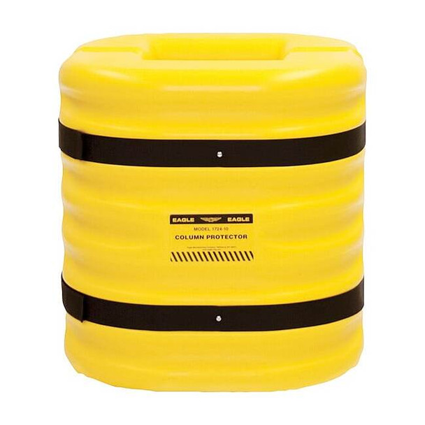 Manufacturer Varies Column Protectr,Fits 6 in.,HDPE,Yllw 17246