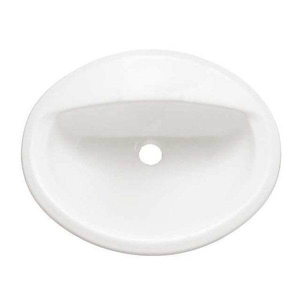 American Standard Bathroom Sink,Counter Top,20-3/8 In. L 0475.047.020