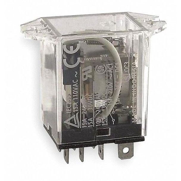 Omron Relay, 8Pin, SPDT, 15A, 24VDC LY1F-DC24