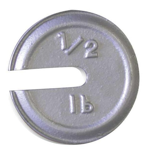 Rice Lake Weighing Systems Calibration Weight,Cast Iron,0.5lb,Slott 12837