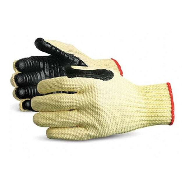 Impacto Anti-Vibration Gloves,L,Black/Yellow,PR 4741