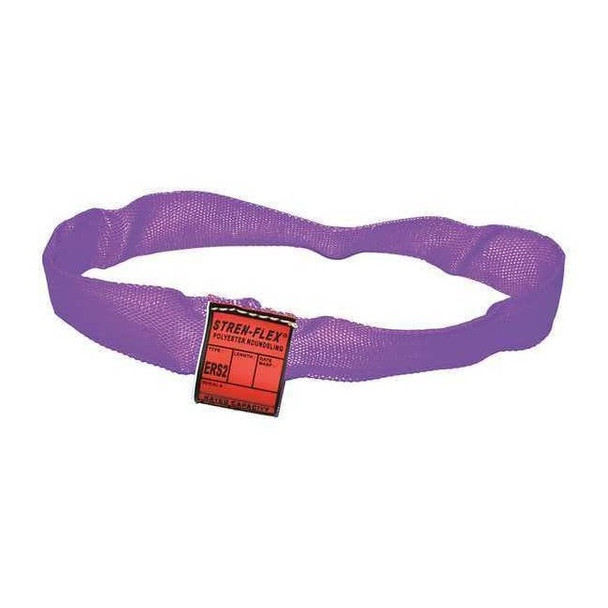 Stren-Flex Round Sling,Endless,Purple,6 ft. L STRERS1-06