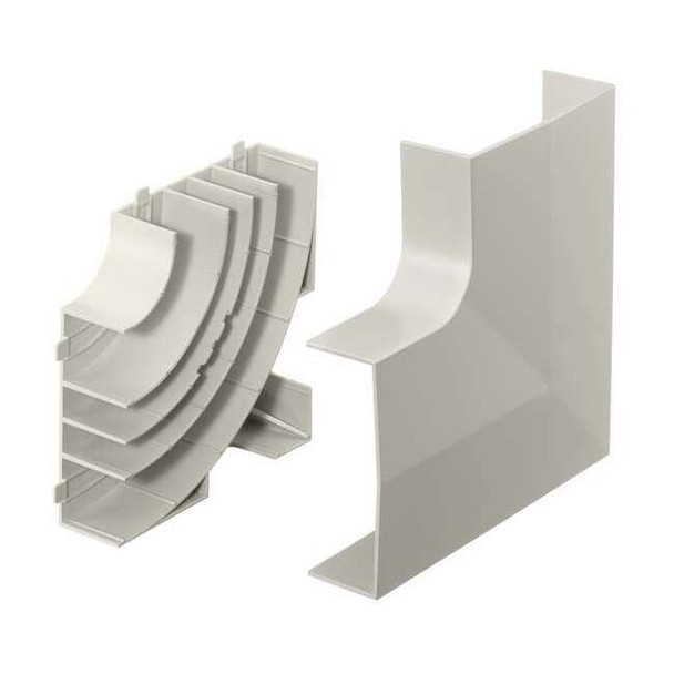 Hubbell Wiring Device-Kellems Flat Elbow Base and Cover,Office White PB3FEBCA
