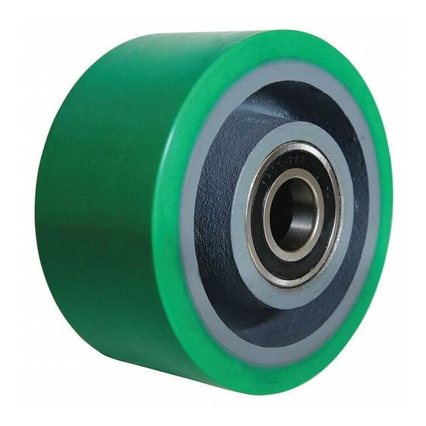 Manufacturer Varies Caster Whl,Polyurthan,6 in.,2200 lb.,Grn 4DU69