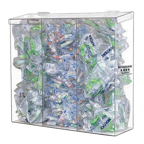 Protection Dispenser, PETG, ,Clear ,17 in H x 12 5/8 in W x 5 3/4 in D