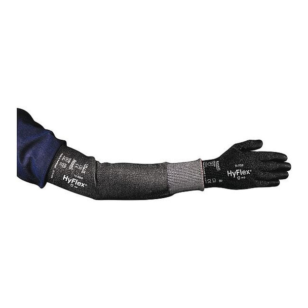 Ansell Cut Resistant Sleeve,HPPE,Gray,W,16" L 11-280