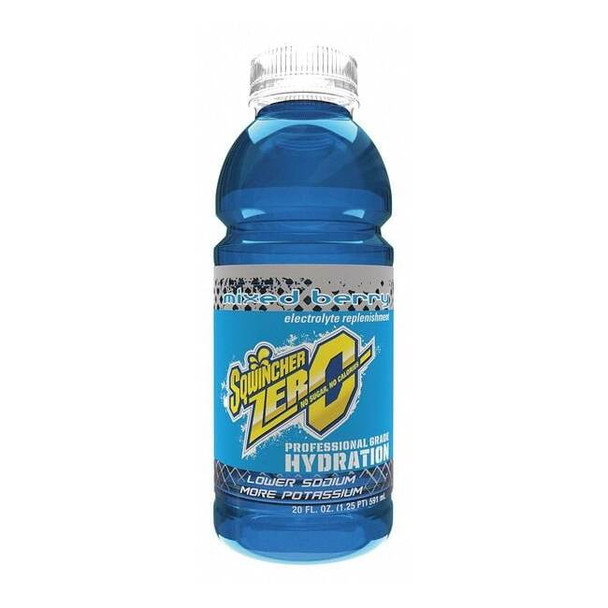 Zero Sports Drink Mix, Sugar Free, 20 oz ready to drink, Mixed Berry, PK24