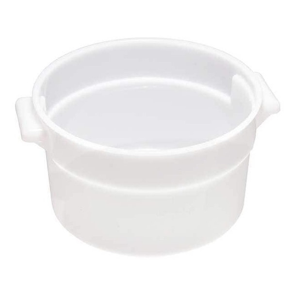 Crestware Stackable Round Container, White, Polyethylene RCW2