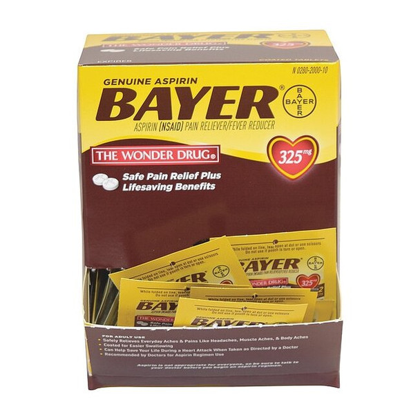 Bayer Aspirin,Tablet,50 x 2,Packet,325mg 12408