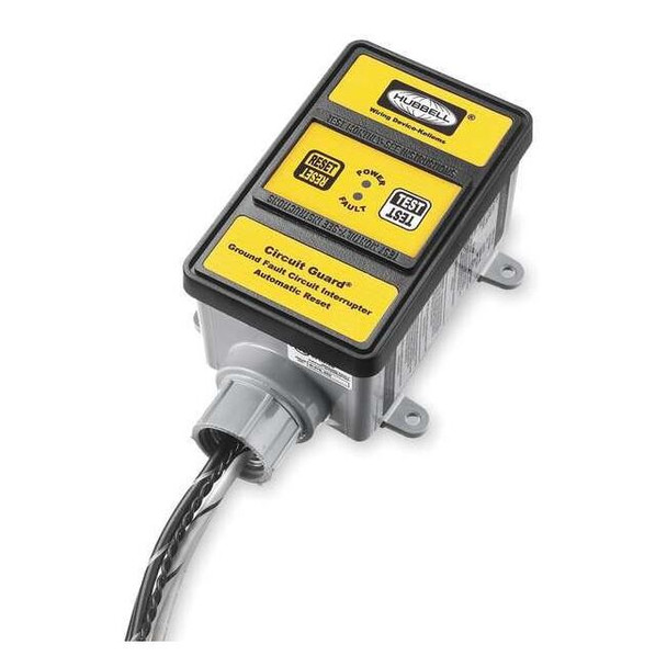 Hubbell Wiring Device-Kellems Hard Wired GFCI,30 A,Yellow,240VAC GFHW23105