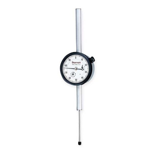 Starrett Dial Indicator,0 to 2 In,0-100 25-2041J