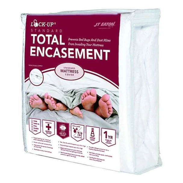 Lock-Up Mattress/Box Spring Protector,39"W,White 83TWENC