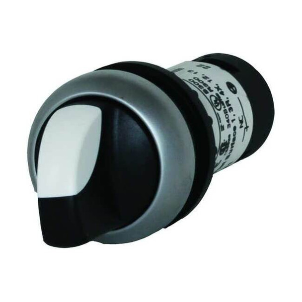 Eaton SelectorSwitch,Non-Illum,2Pos,22mm,Black C22-WRK-K20