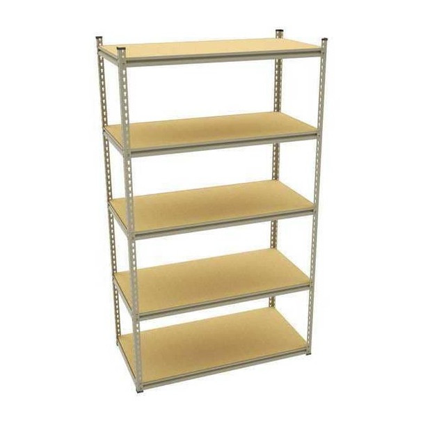 Tennsco Boltless Shelving Unit, 24"D x 48"W x 84"H, 5 Shelves, Steel LSS-482484