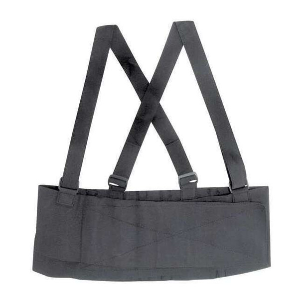 Dmi Back Support, L, Hook-and-Loop, Black 632-6400-2221