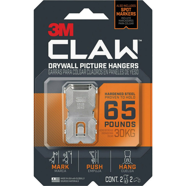 Claw 2ct 65lb Claw Hanger 3PH65M-2ES