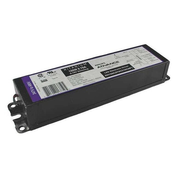 Advance LEDDriver,Xitanium,0-10V,8-3/8in-L,1PK XH150C070V210CNF1