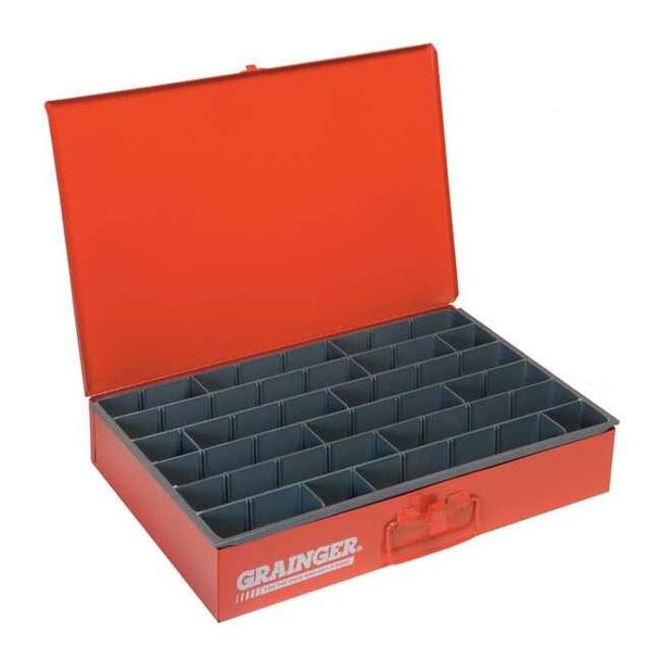 Steel, 6 to 18 compartments, 12 1/2 in D x 3 1/8 in H x 18 3/8 in W