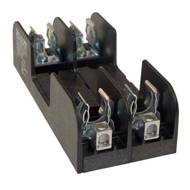 Open Fuse Block, R UL Class, 600V AC/DC Volt Rating, 2 Poles, Box Lug