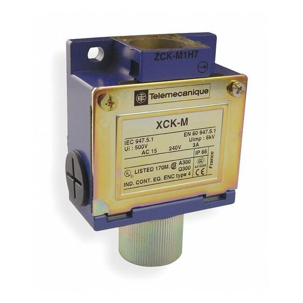 Telemecanique Sensors LimitSwitchBody,NonPlug-In,Metal,1NO/1NC ZCKM1