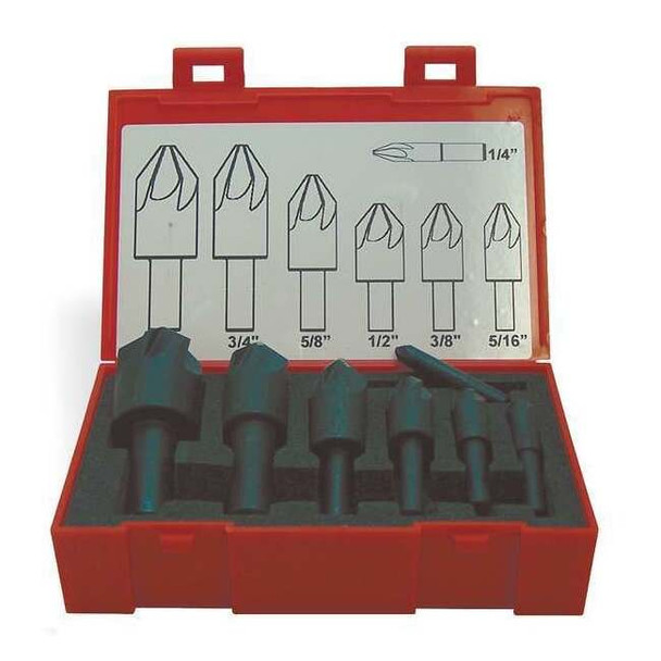 Keo 90 deg 6 Flute 7 piece Countersink Set CO 919-000-040