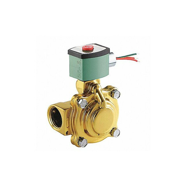 Redhat Solenoid Valve,Brass,NC,Air, Inert Gas  8210G022