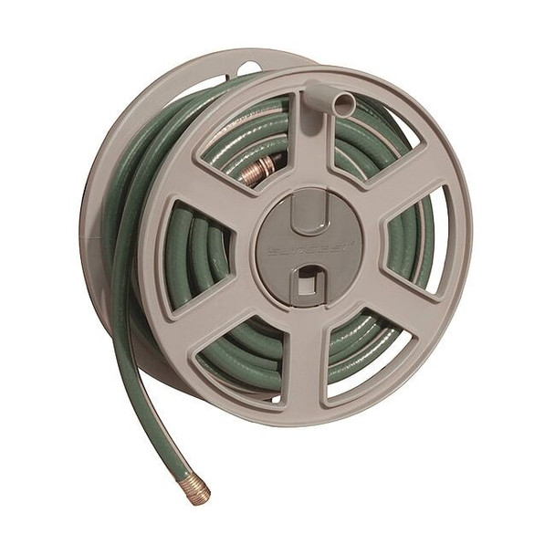 Suncast Garden Hose Reel,Wall Mount,15 in,Resin SWA100